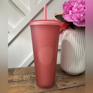 ⭐️NWT⭐️2022 Starbucks Studded Pink Lemonade 24oz Tumbler